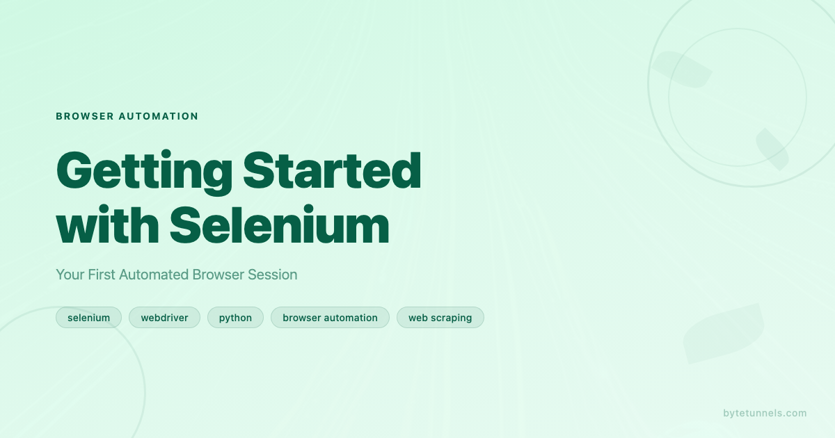 Getting Started with Selenium: Your First Automated Browser Session