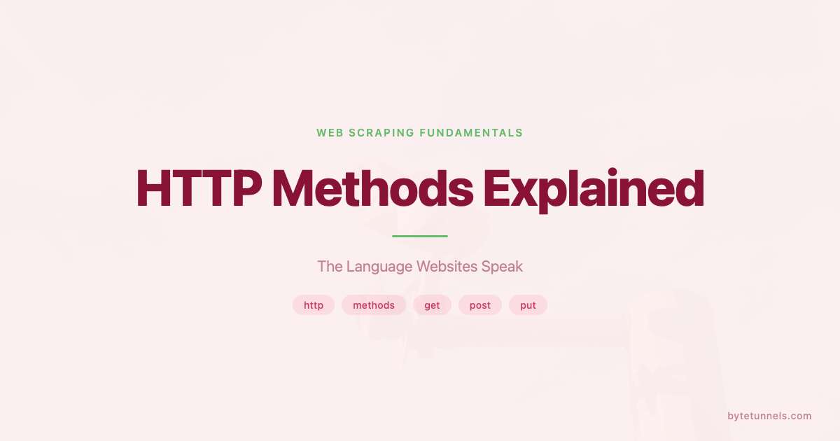 HTTP Methods Explained: The Language Websites Speak