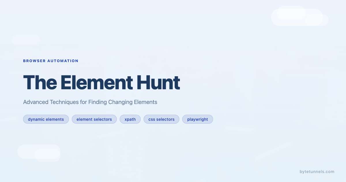 The Element Hunt: Advanced Techniques for Finding Changing Elements
