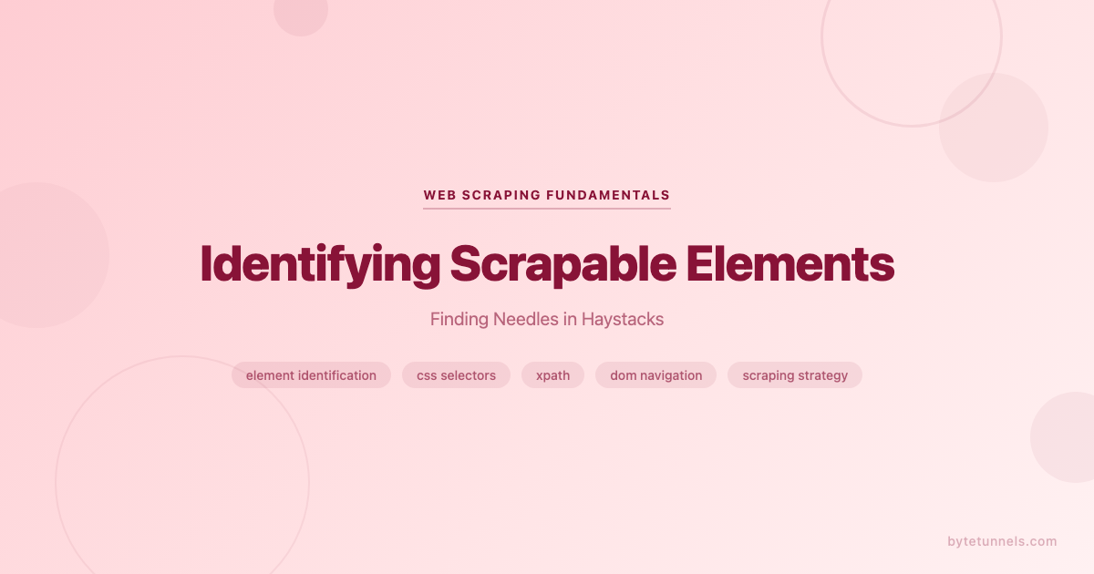 Identifying Scrapable Elements: Finding Needles in Haystacks