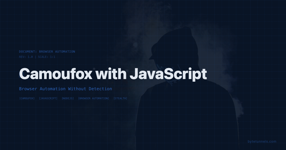 Camoufox with JavaScript: Browser Automation Without Detection