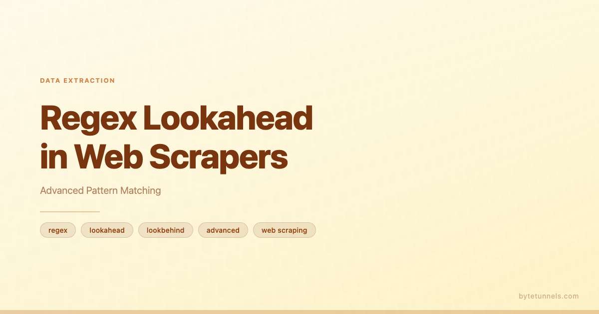 Regex Lookahead in Web Scrapers: Advanced Pattern Matching