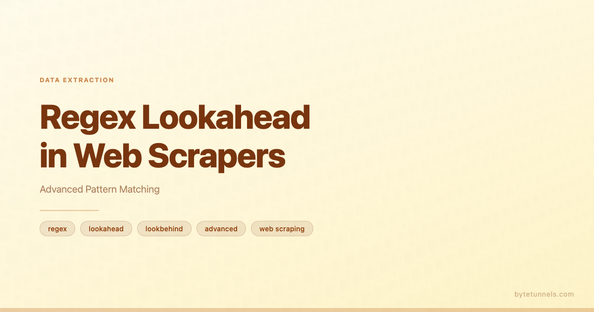 Regex Lookahead in Web Scrapers: Advanced Pattern Matching