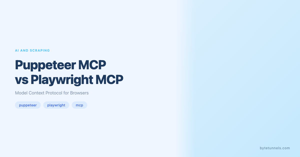 Puppeteer MCP vs Playwright MCP: Model Context Protocol for Browsers