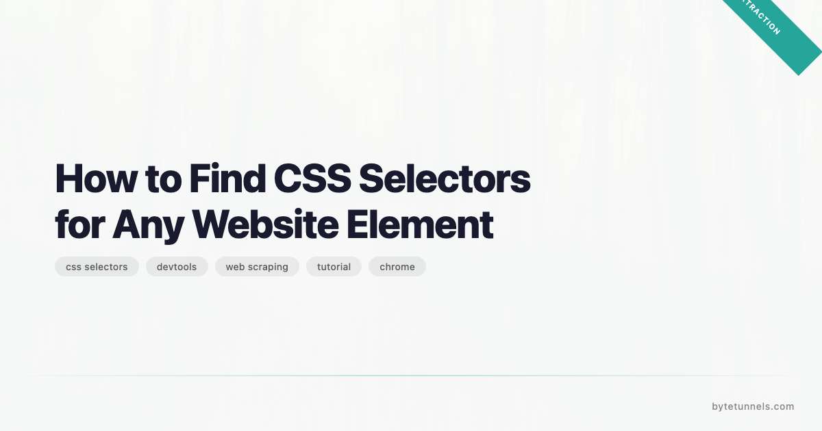 How to Find CSS Selectors for Any Website Element